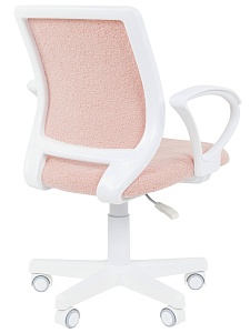 Детское компьютерное кресло CHAIRMAN KIDS 112, ткань букле barni, зефир, пластик белый